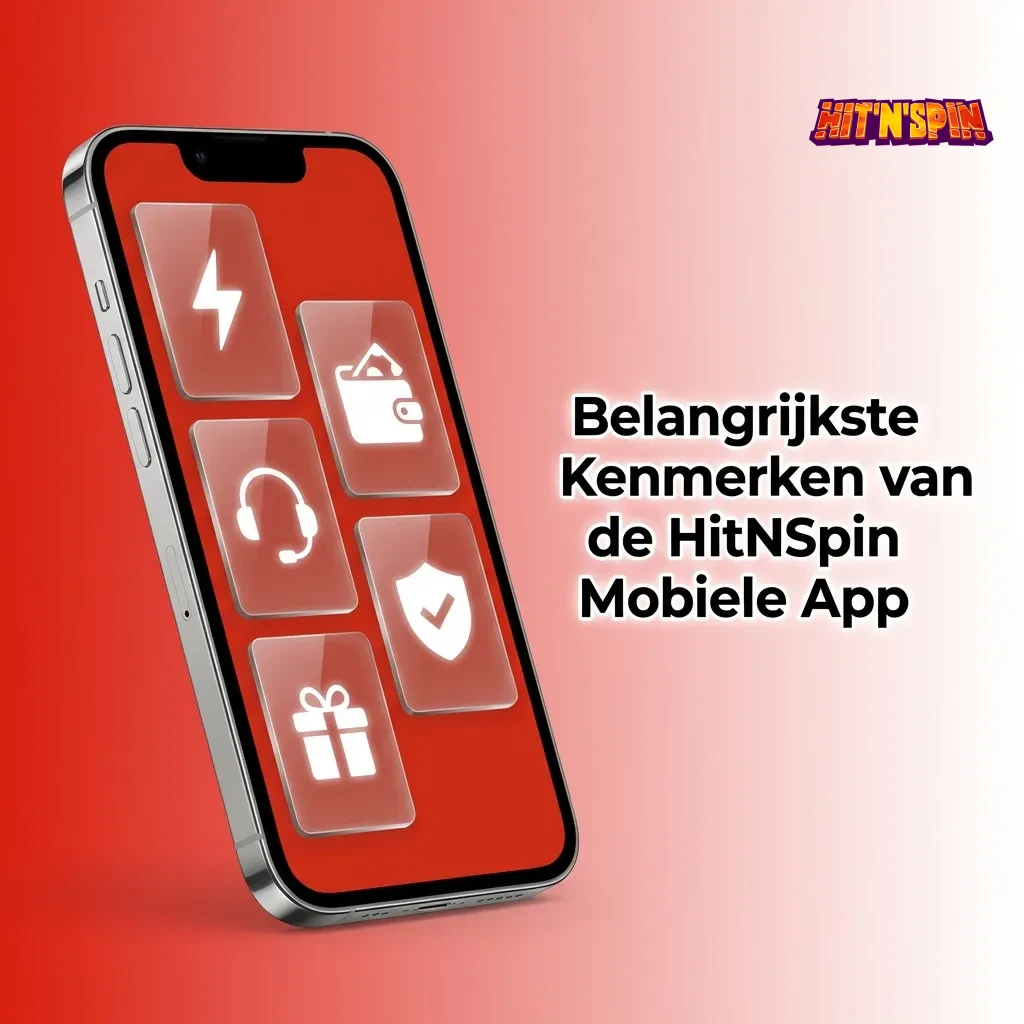 HitNSpin mobile app interface showing casino games, sports betting, and Belgian payment options including Bancontact