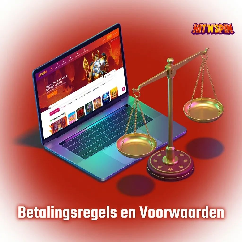 Illustration of payment rules: account verification, same deposit/withdrawal method, bonus wagering, daily limits, no fees