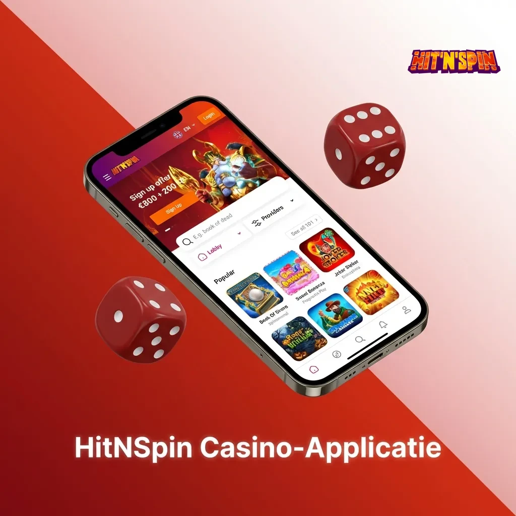 HitNSpin casino app met diverse spellen, live dealers, slots van Pragmatic Play en NetEnt, inclusief blackjack en roulette