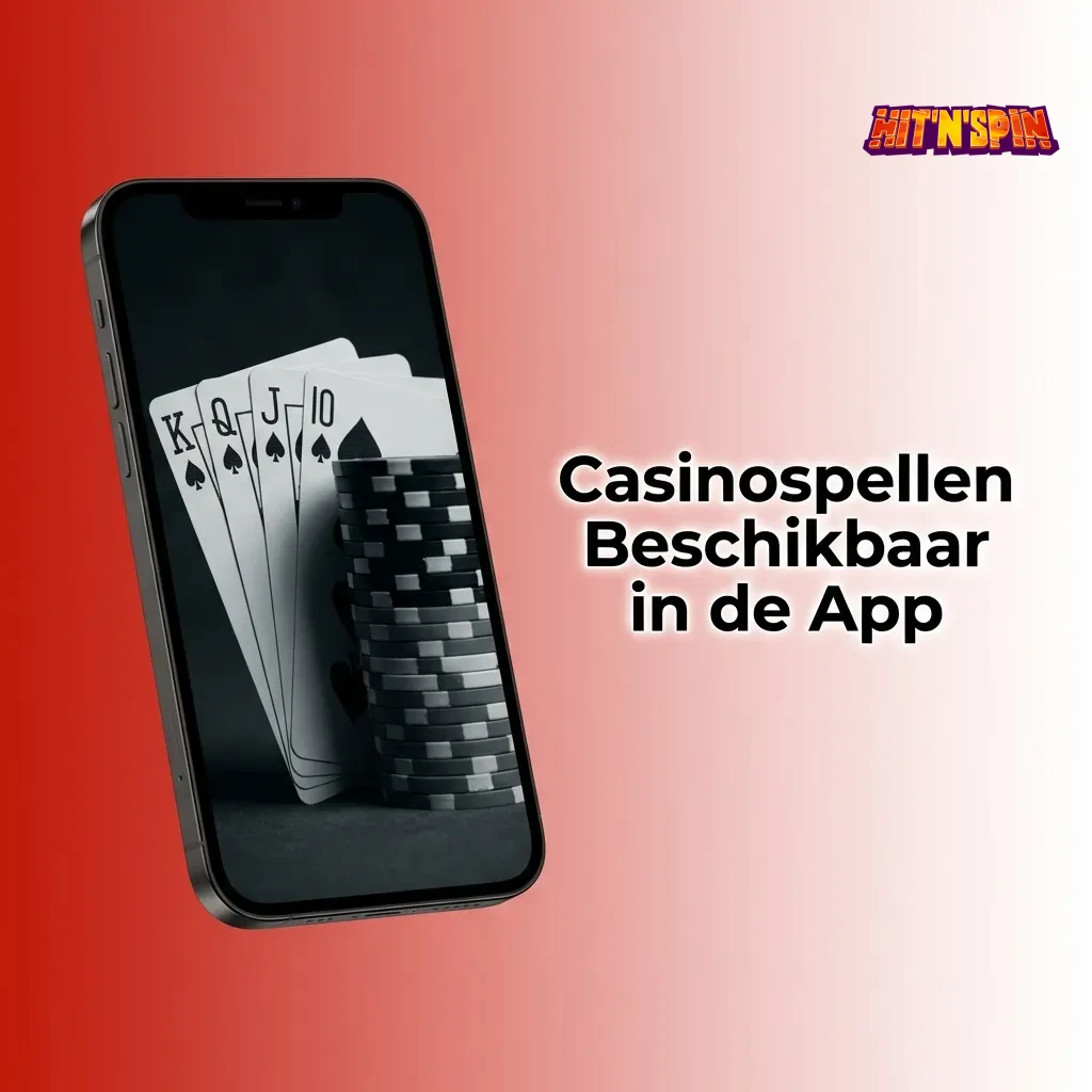 HitNSpin mobiele casino met 3000+ spellen: slots, live casino, tafelspellen, jackpots en game shows op smartphone