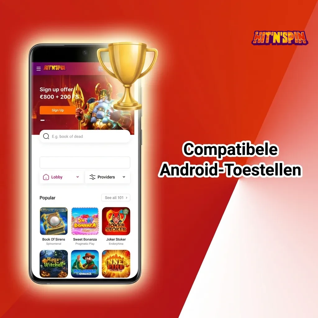 Android smartphone modellen compatibel met de applicatie, inclusief Samsung Galaxy, Google Pixel en OnePlus