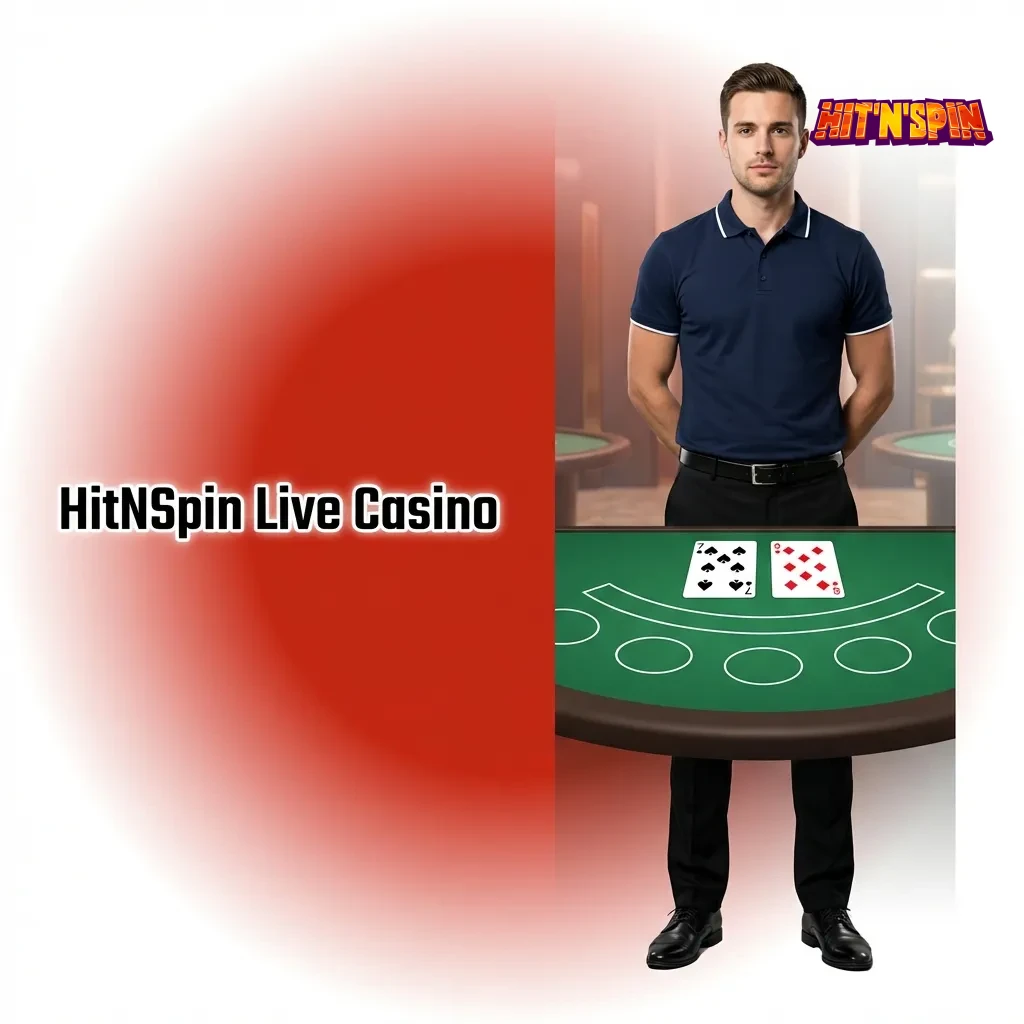 HitNSpin live casino with real dealers streaming HD games including roulette, blackjack, baccarat from Evolution and Ezugi