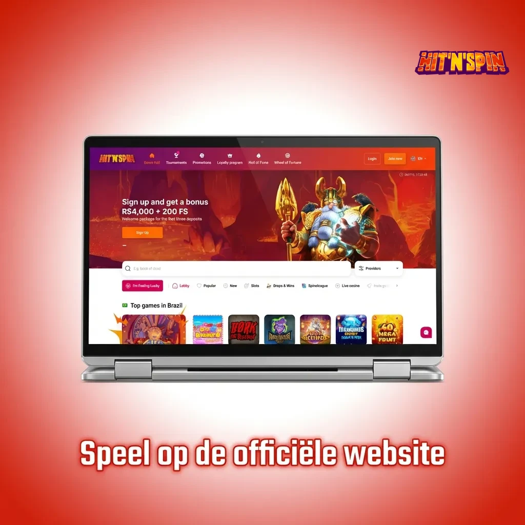 Laptop screen showing casino website with games, live dealers, and sports betting options accessible via browser