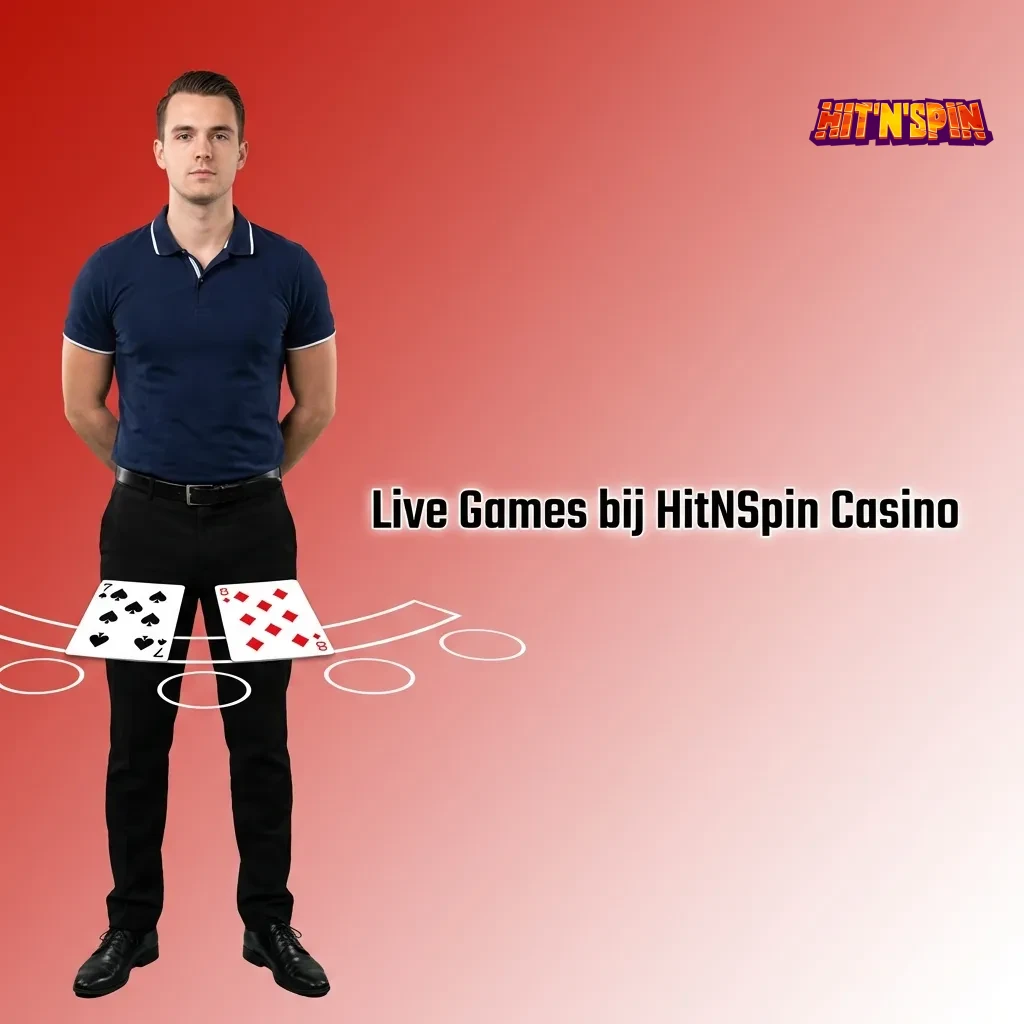 Live dealer spellen bij HitNSpin Casino inclusief roulette, blackjack, baccarat en game shows van Evolution Gaming