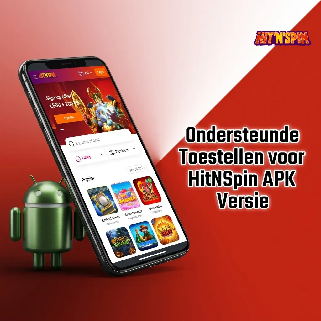 Table showing HitNSpin APK compatibility across Android devices including Samsung, Sony, Huawei, OnePlus, Oppo, Google, Xiaomi, Poco