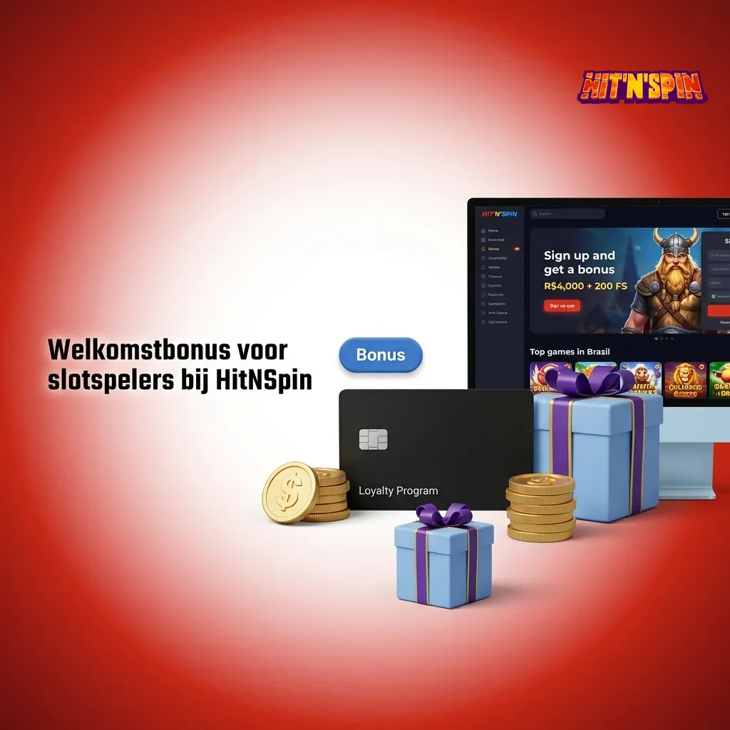 HitNSpin casino welcome bonus for slot players showing 100% bonus up to 800 EUR plus 200 free spins offer